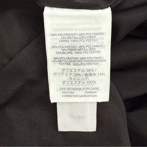 J. Crew Metallic Gold & Black Pebble Print Mini Skirt Size 8 - Picture 8 of 16